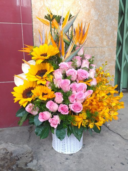 giỏ hoa đẹp dành tặng các dịp