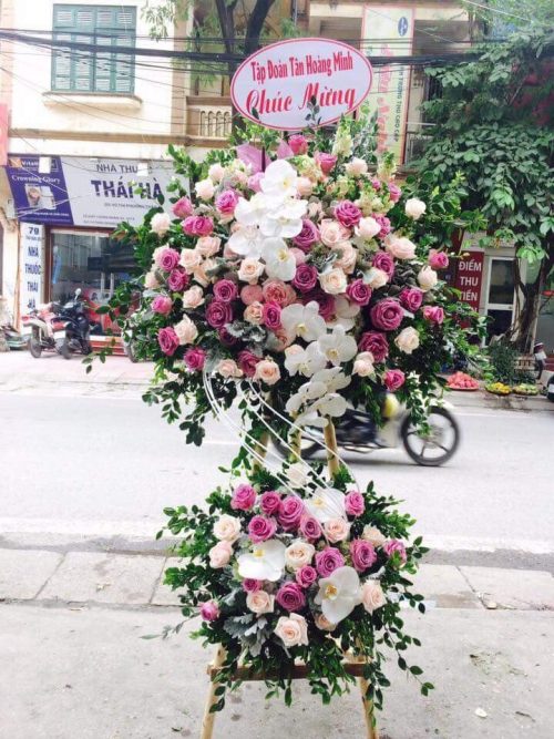 mẫu hoa khai trương đẹp