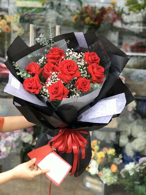 mẫu hoa bó tại shop hoa tươi quảng nam